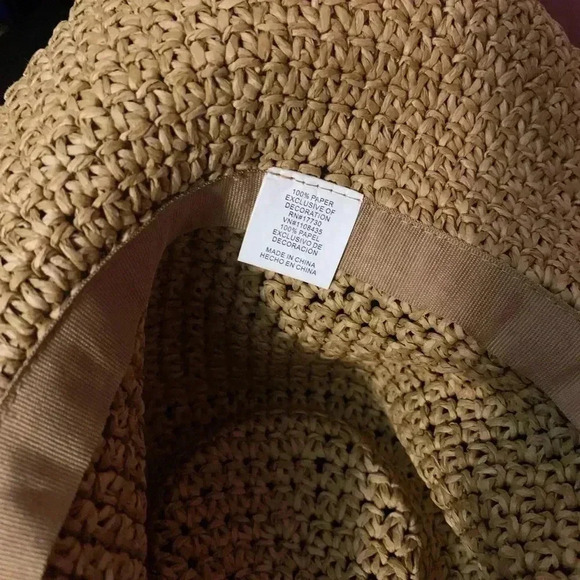 Stylish Tan Woven Hat - Picture 4 of 5